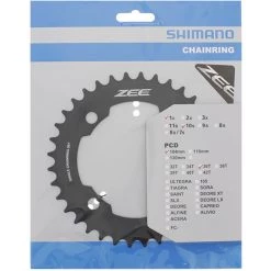 Shimano Plateaux ZEE FC-M640 Plateau, Noir