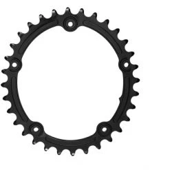 Absoluteblack Plateaux Road Plateau Ovale 2 Vitesses 110BCD, Noir