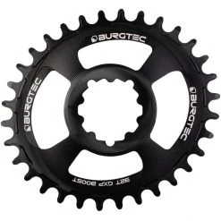 Burgtec Plateaux Thick Thin Boost Plateau Ovale 32 Dents 11/12 Vitesses 3mm Offset DM Narrow Wide, Noir