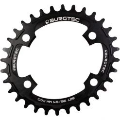 Burgtec Plateaux Thick Thin Plateau Ovale 30 Dents 10/11/12 Vitesses Narrow Wide 4 Branches 64/96BCD, Noir
