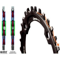 Praxis-works Plateaux MTB Wave Plateau 10/11/12 Vitesses Ø104 Mm BCD