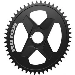 Rotor Plateaux Q-Ring Plateau Ovale 1x DM Aluminium, Noir