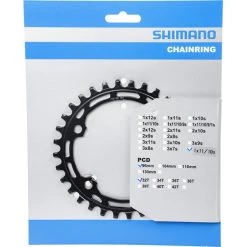 Shimano Plateaux Deore FC-M5100-1 Plateau 10/11 Vitesses, Noir