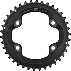 Shimano Plateaux Deore FC-M6000-2 Plateau 10 Vitesses BG, Noir