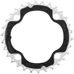 Shimano Plateaux Deore FC-M6000-3 Plateau 10 Vitesses AN, Noir/argent