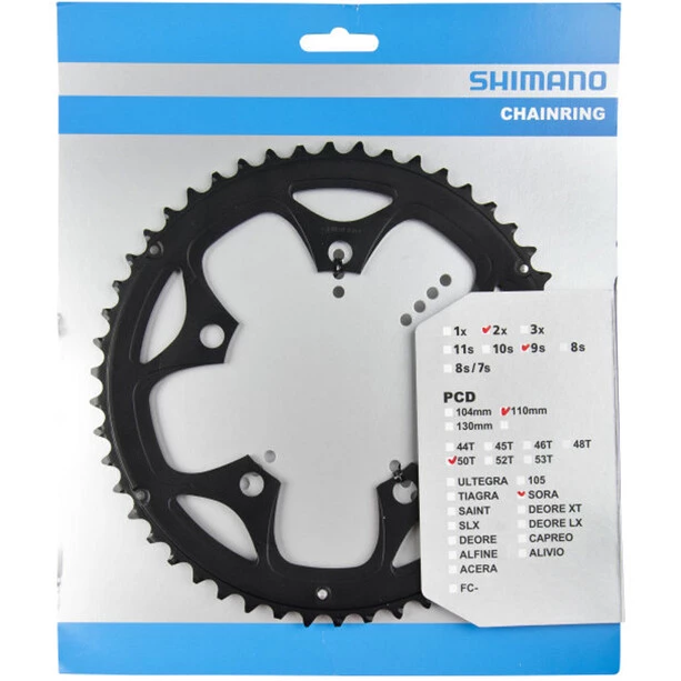 Shimano Plateaux Sora FC-3550 Plateau 9 Vitesses, Noir 1 Shimano Plateaux Sora FC-3550 Plateau 9 Vitesses, Noir