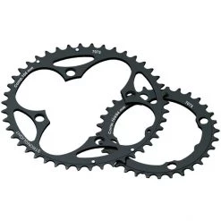 Stronglight Plateaux MTB 104/64 Plateau Extérieur 2x10 Vitesses Shimano, Noir