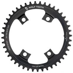 Wolf-tooth Plateaux Plateau Asymétrique 4 Boulons Ø110mm BCD Shimano, Noir