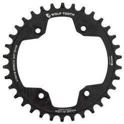 Wolf-tooth Plateaux Plateau 12 Vitesses Ø96mm BCD Shimano XTR M9000/M9020, Noir